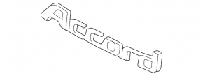 Honda Accord trunk lid emblem 13-17
