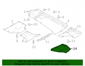 Rear bumper guard right Audi Q5 80A 18-21