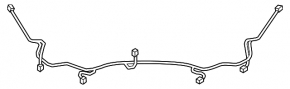 Toyota Prius 50 19-22 front bumper wiring for parking sensors