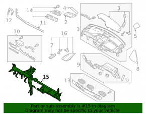 Under-torpedo pipe reinforcement Hyundai Sonata 20-22