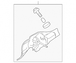 Windscreen wiper trapezoid with motor rear Subaru Forester 08-13 SH