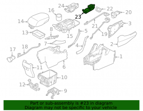 Hyundai Santa FE Sport 13-18 passenger seat heating button type 2
