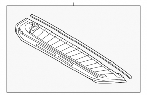 Rear window for the trunk door of a Porsche Cayenne 958 11-16