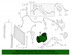 Air conditioning compressor Mercedes W246 B250e 16-17