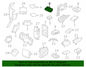 Control and signal processing unit Mercedes GLS-class X166 13-19