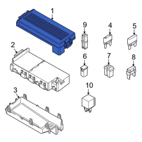Ford Flex 13-19 Underhood Fuse Box Cover