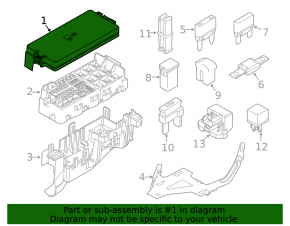 Ford Flex 13-19 Underhood Fuse Box Cover
