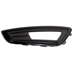 Bumper grille left Ford Focus mk3 15-18 rest for fog lights, type 1, black gloss