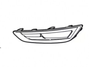 Bumper grille left Ford Focus mk3 15-18 rest for fog lights, type 1, black gloss