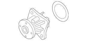 Water pump Mitsubishi Eclipse Cross 18-