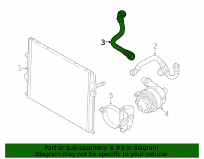 Cooling system hose BMW 4 F32/33/36 17-20 B46