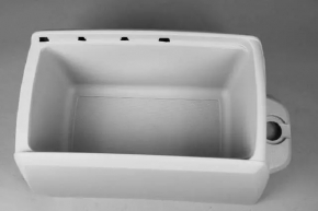 Central console Dodge Grand Caravan 11-17 gray, worn