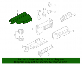 Nissan Pathfinder 13-20 Front Left Underhood Fuse Box Cover