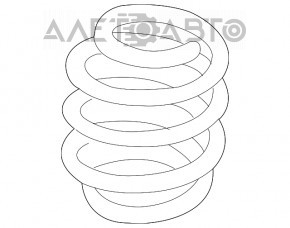Rear right spring Mercedes GLA 14-20 mark 1 orange, 1 brown