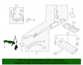 Kia Sportage 23-26 HEV exhaust pipe
