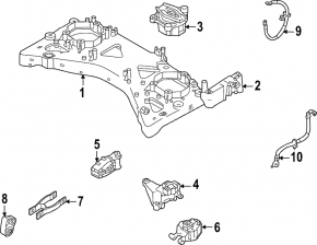 Subframe front upper Polestar 2 21-