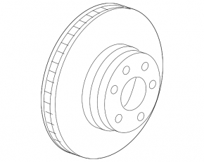 Front left brake disc BMW X5 F15 16-18 348/30mm