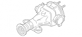 Rear differential gearbox Infiniti G35 4d 06-09 manual transmission