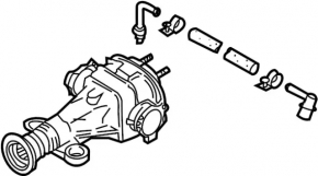 Rear differential gearbox Infiniti G35 4d 06-09 manual transmission