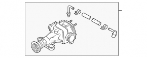 Rear differential gearbox Infiniti G35 4d 06-09 manual transmission
