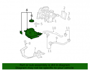 Toyota Prius V 12-17 Master Cylinder Reservoir with Cap