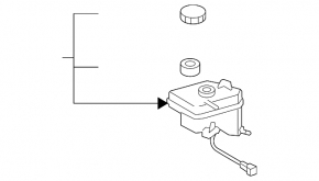 Lexus LS460 LS600h 07-10 Master Cycle Center Reservoir