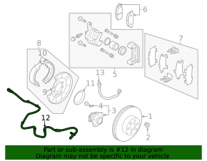 ABS sensor rear right Nissan Murano z50 03-08