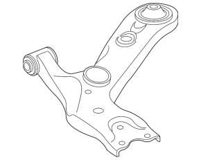 Lower control arm, front right, Lexus RZ 23-26