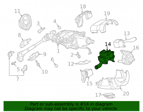 Steering column switch left Audi Q7 4L 10-15