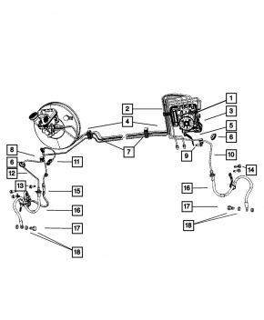 ABS Sensor Front Left Dodge Journey 11-20