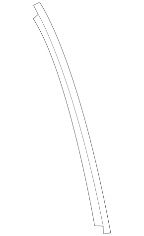 Door trim side rear right BMW X3 G01 18-21 central, matte