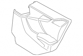 Door trim card rear left BMW i3 14-20 under harman kardon