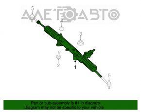 Steering rack Jeep Grand Cherokee WK2 11-15 3.6 AWD