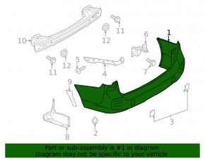 Subaru Outback 2020 Wilderness rear bumper