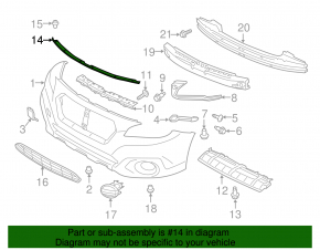 Subaru Outback 15-19 Hood Seal