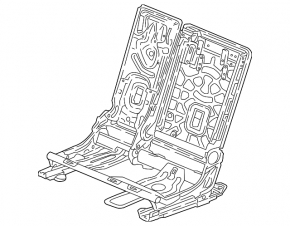 Rear left seat runner, 2nd row, left, VW Tiguan 18-24, mechanical, without frame