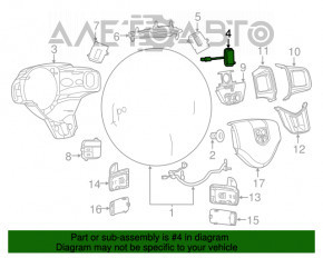 Control buttons under the steering wheel left Jeep Grand Cherokee WK2 14-21