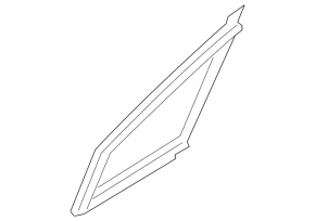 Door glass seal, triangle, front left, Subaru Forester 19-24 SK