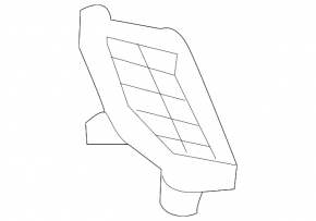 Front bumper grille right Infiniti QX50 19-
