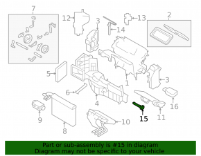 Air temperature sensor in the heater BMW X5 E70 07-13