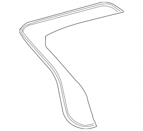 Rubber seal for the trunk door Toyota Prius 50 16-22