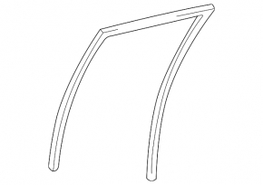 Rear left window seal for Toyota Highlander 2001-2007