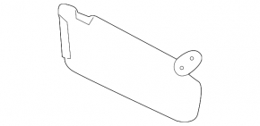 Right visor for Kia Sorento 21-24 HEV, PHEV, gray