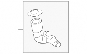 Washer reservoir neck Lexus LX570 15-21 rest