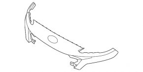 Front bumper bare upper part Hyundai Kona 22-23