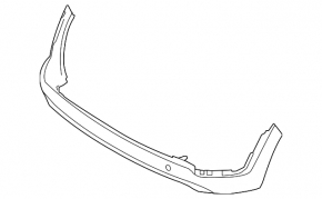 Rear bare bumper lower part Hyundai Tucson 19-21 rest, without parking sensors