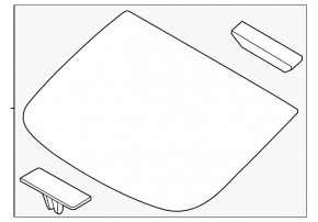 Rear glass Hyundai Sonata 20-22