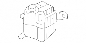 Expansion tank cooling Ford Flex 09-19 without cap
