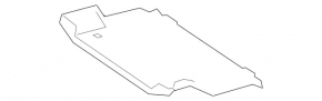 Front trunk floor Mercedes W213 E 300/350 17-18 black