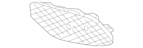 Mercedes W213 E 17-20 front bumper grille, left, for parking sensors, Luxury